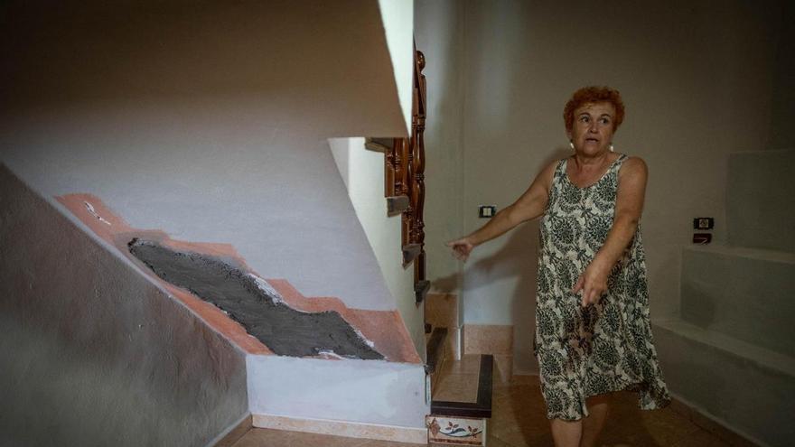 Así ha quedado una vivienda de El Pris meses después de la borrasca Therese