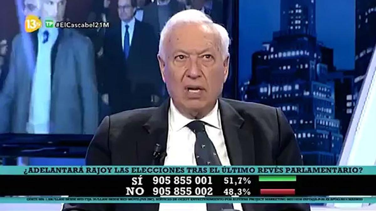 L’exministre José Manuel García Margallo, a 13TV.