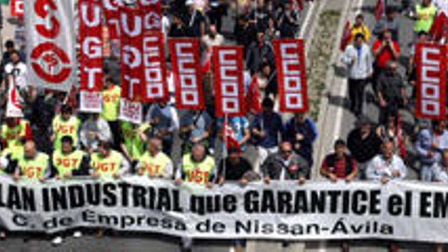 Los trabajadores de Nissan piden una platilla de 550 puestos garantizada