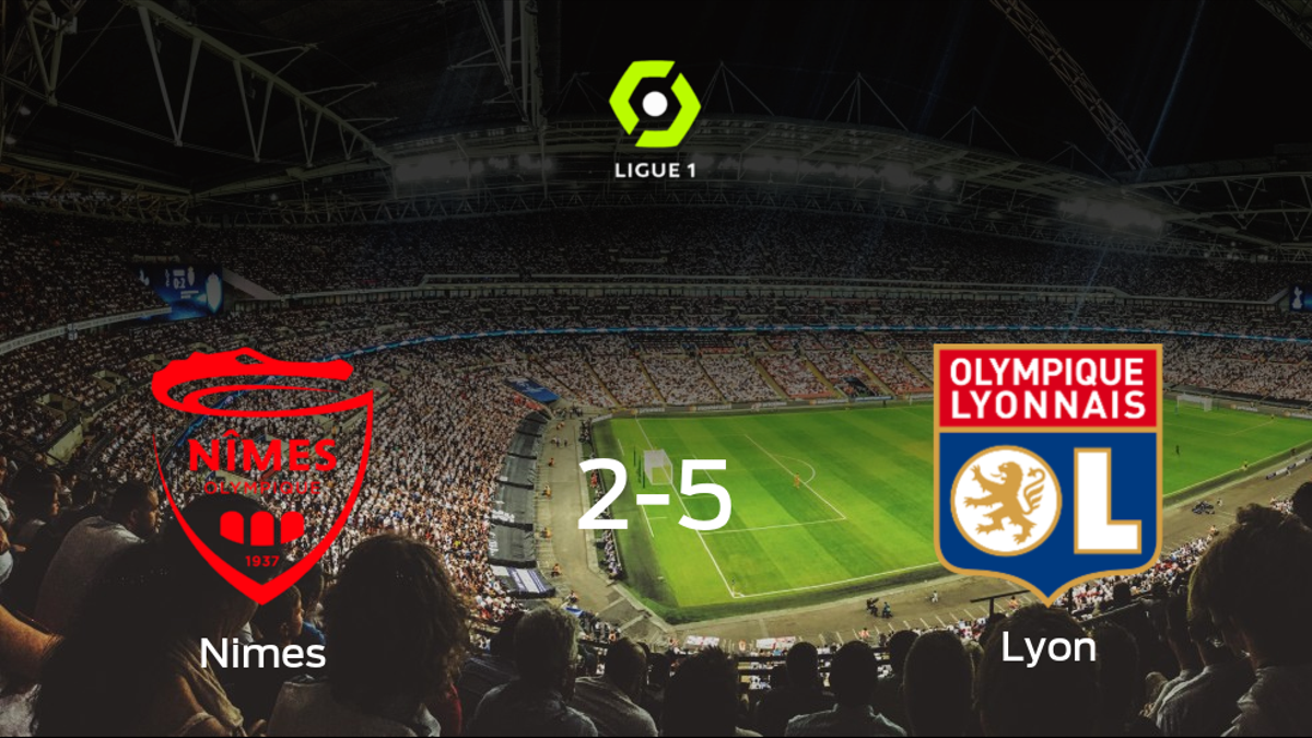 El Olympique Lyon se lleva los tres puntos a casa tras golear al Olimpique de Nimes (2-5)