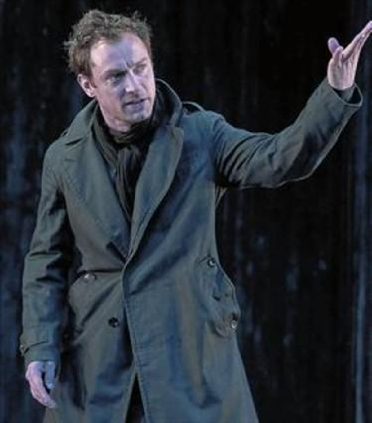 Law, durant una funció de Hamlet que va fer a l’agost a Dinamarca. Law, durant una funció de Hamlet que va fer a l’agost a Dinamarca.