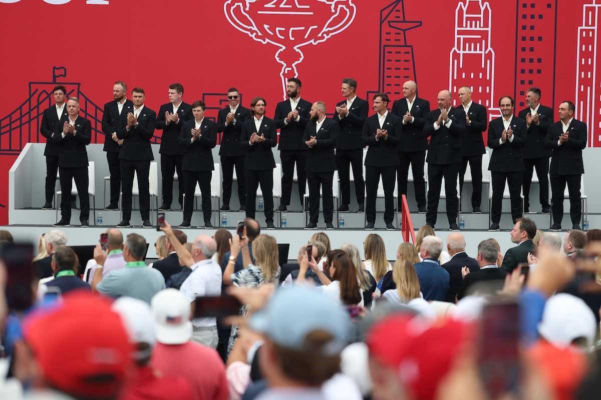 Europa, en el momento de la presentación en Bethpage Black