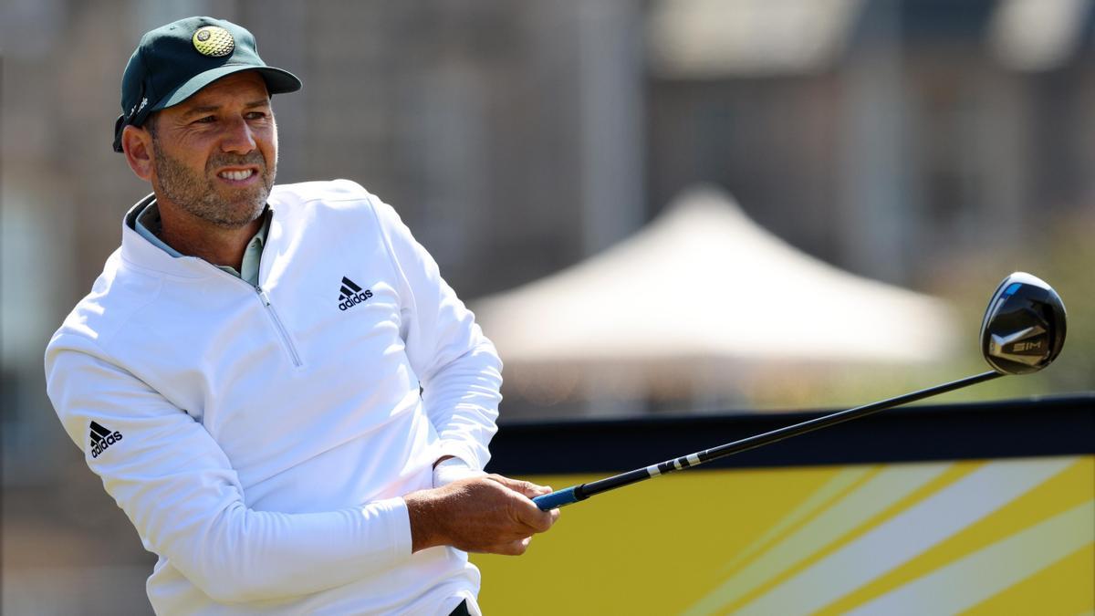 Sergio García, durante su participación en el Abierto Británico de golf 2022.