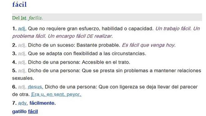 La RAE cambia la acepción de mujer fácil por persona fácil