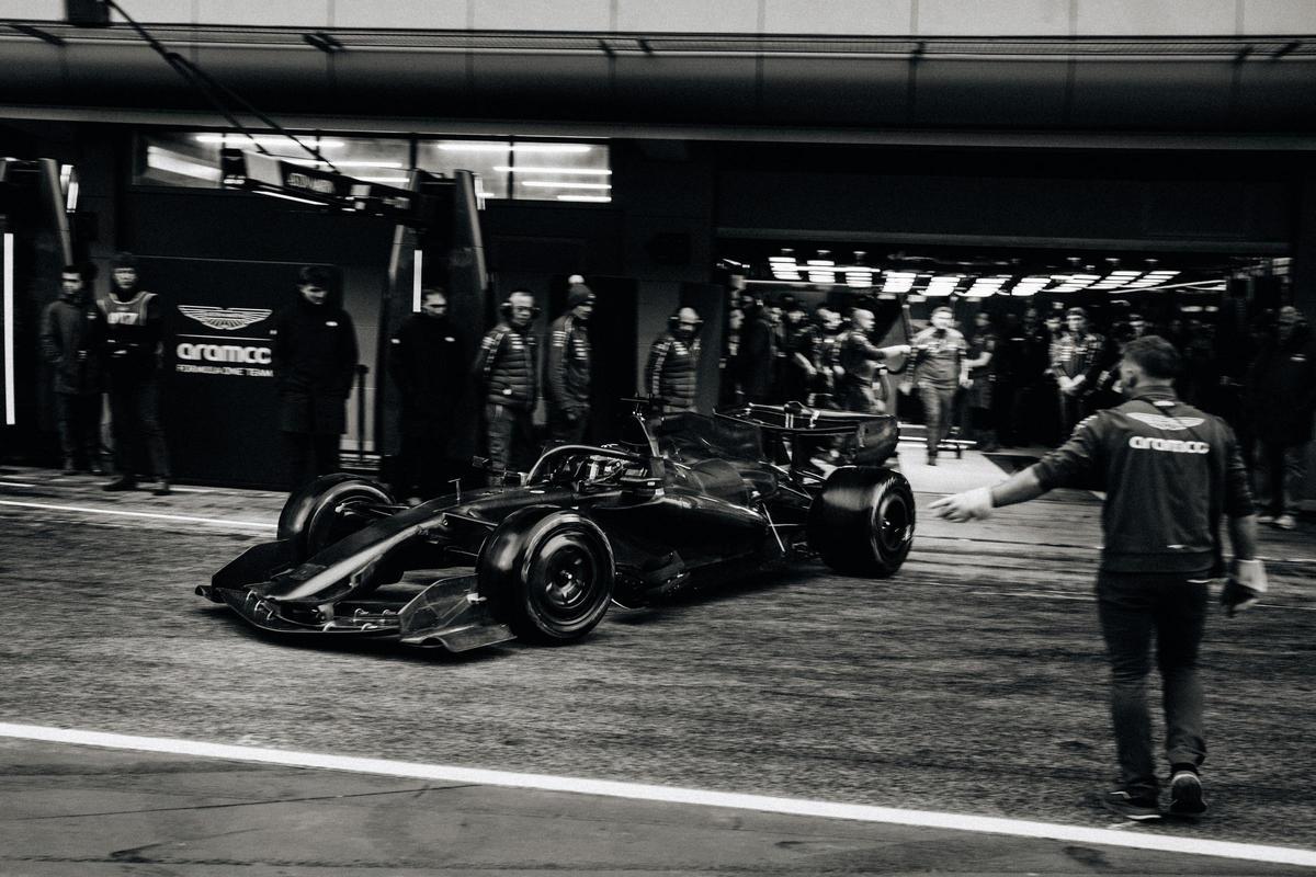 El AMR26 de Aston Martin, en acción