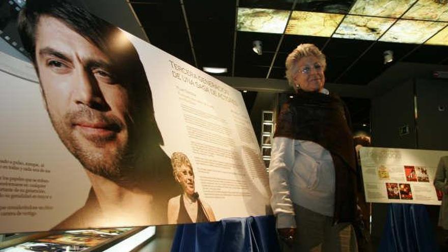 Pilar Bardem en la exposición.