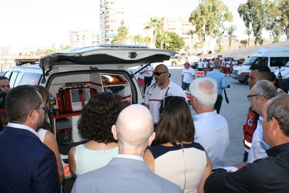 Simulacro de salvamento en Águilas