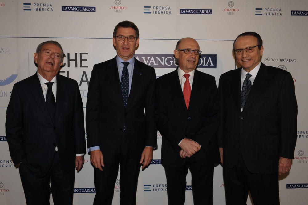 Javier Godó, Alberto Núñez Feijóo, Cristóbal Montoro y Javier Moll de Miguel.