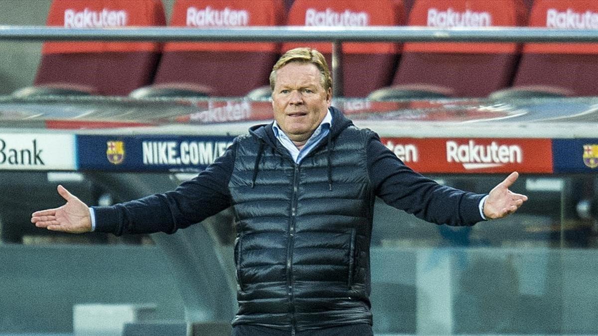 Koeman, en el duelo ante el Betis en el Camp Nou.