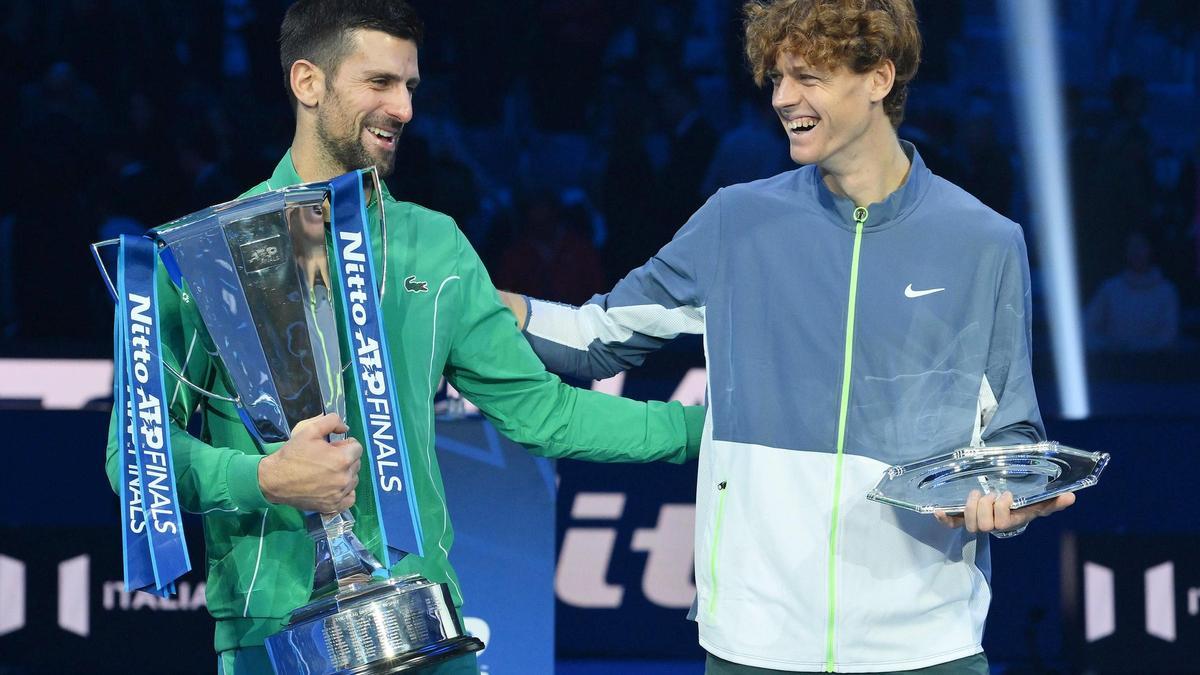 Djokovic y Sinner se enfrentaron en la final de las ATP Finals la pasada semana en Turín.