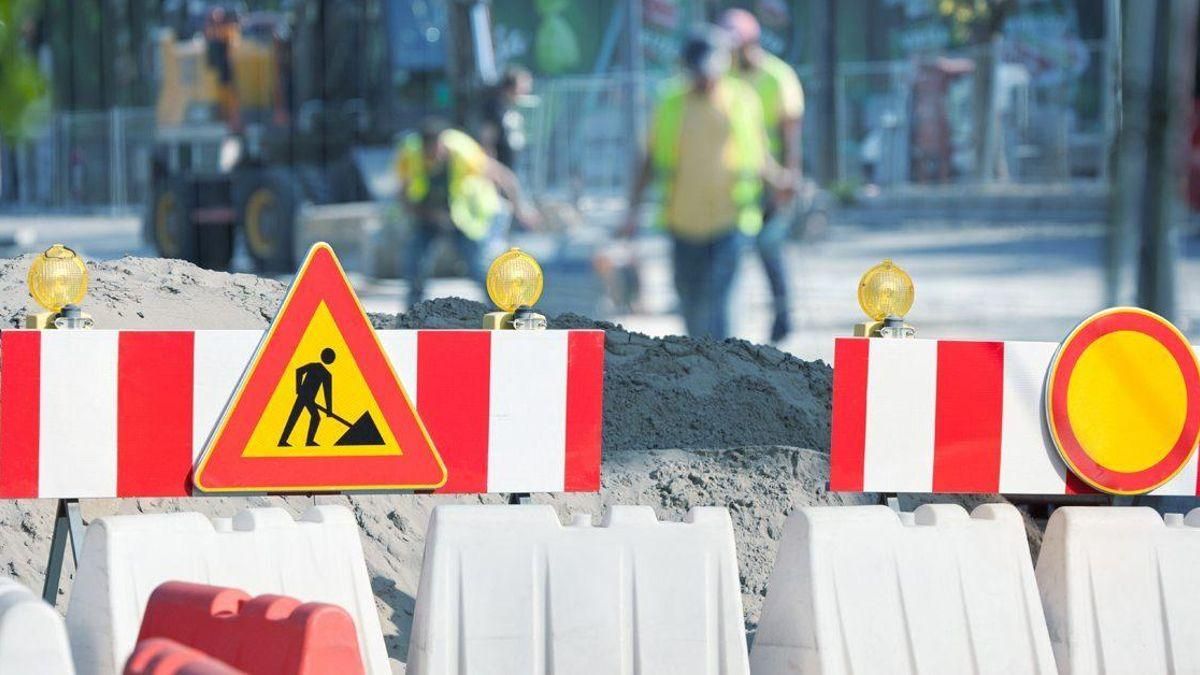Trabajos en la intersección de la calle Avellaneda con la calle Escritorios