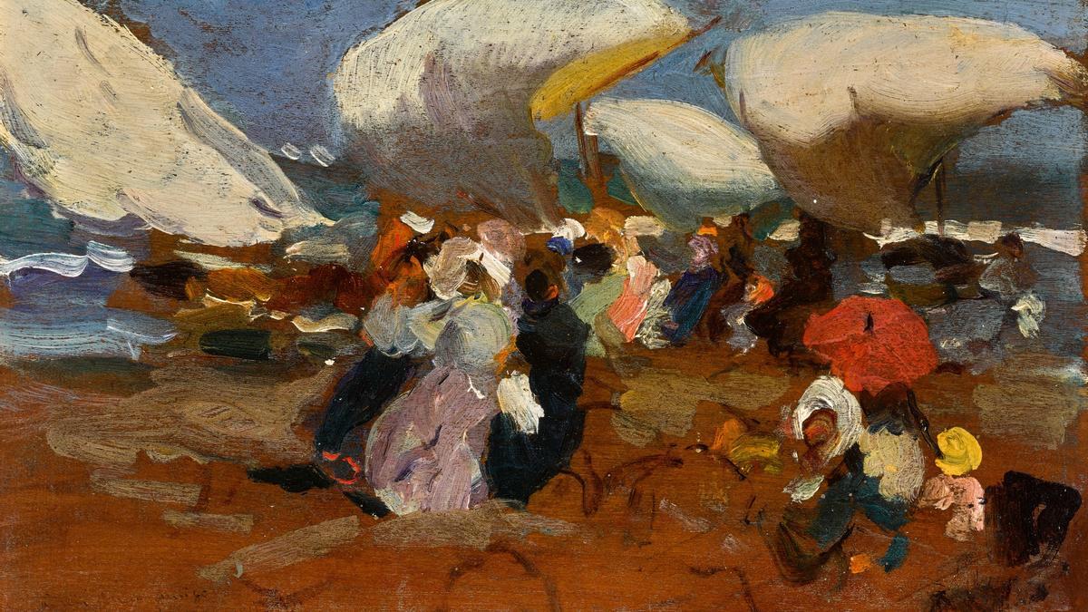 &quot;Playa de València&quot;, la pintura de Sorolla que se subasta el 8 de diciembre en Sotheby&#039;s.