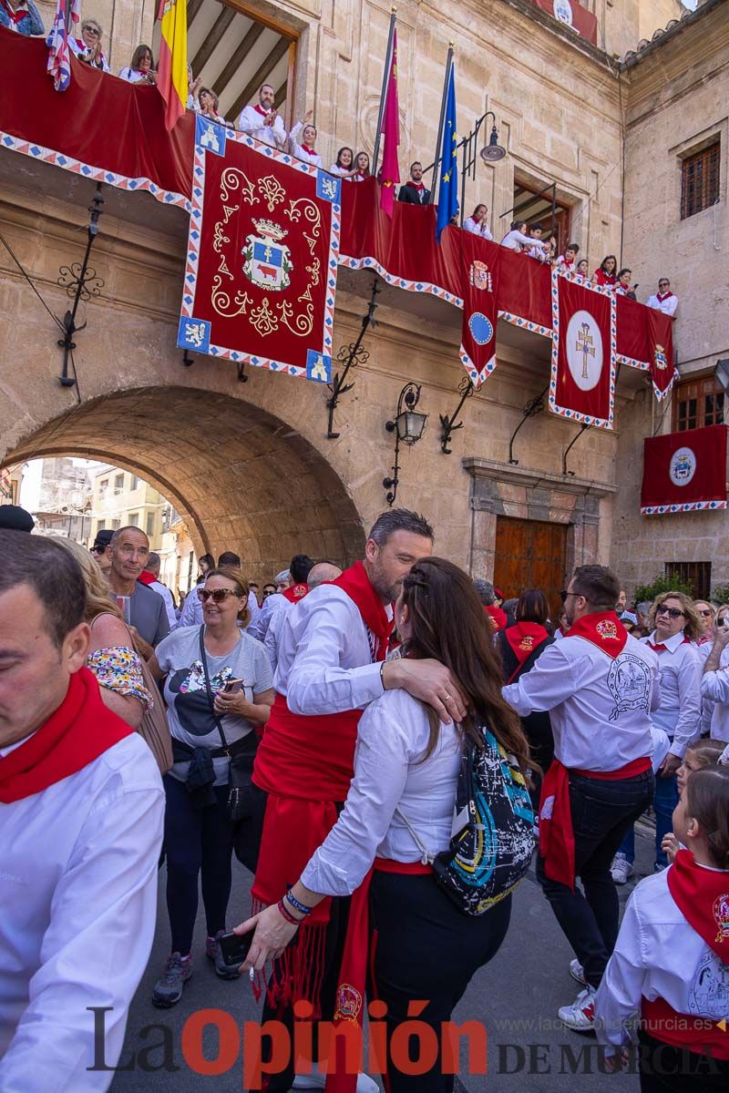 Recorrido Caballos del Vino día dos de mayo en Caravaca