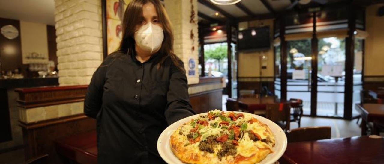 La pizza de cocido Lalín Style de Argentinos Burguer creada junto a La Molinera.   | // BERNABÉ/JAVIER LALÍN