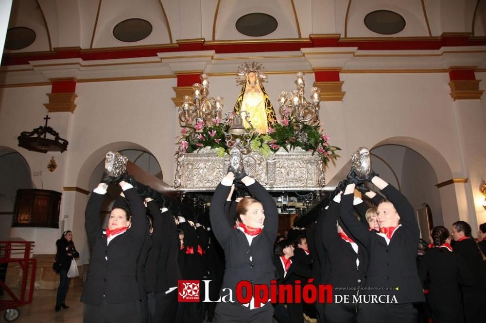 Encuentro en Lorca del Cristo de la Sangre, Señor de la Penitencia y la Virgen de la Soledad