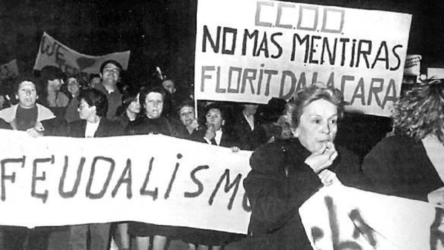 Manifestación contra el cierre del Termalismo