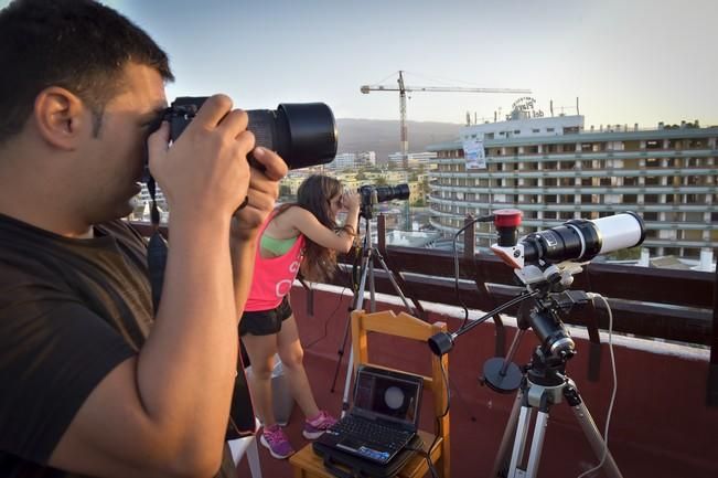 Observación del eclipse con "los cazadores de ...