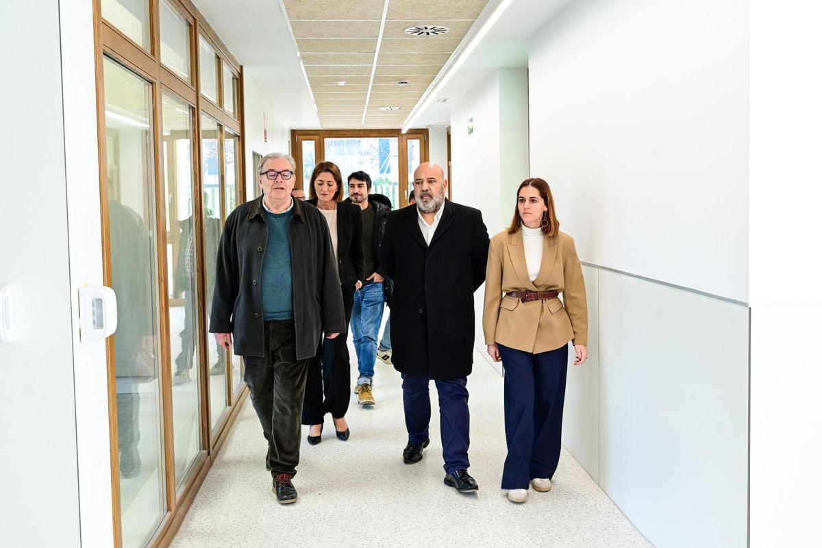 Un momento de la visita celebrada este martes.