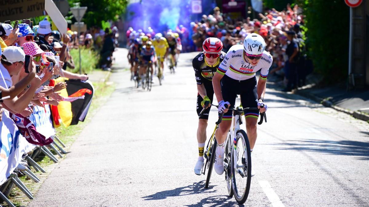 Tadej Pogacar, durante la cuarta etapa del Tour