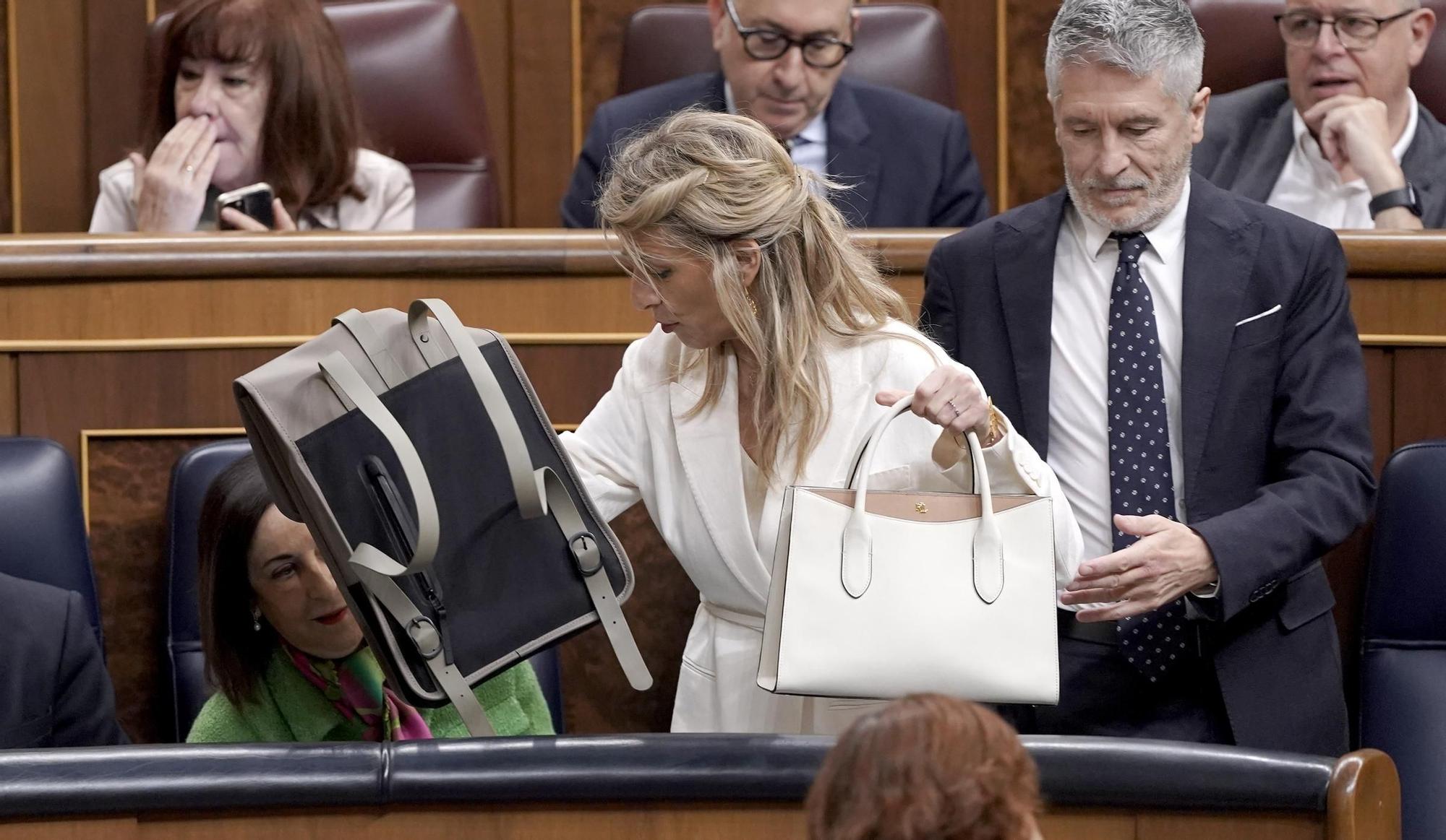 Yolanda Díaz. Comparecencia de Pedro Sánchez en el Congreso de los Diputados.