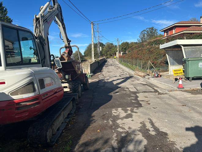 Arreglo del camino en Siero entre Reanes y La Cuesta en Lieres
