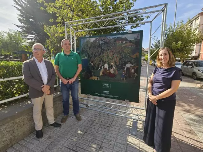 La sidra a través del arte: así es la exposición que toma las calles de Villaviciosa