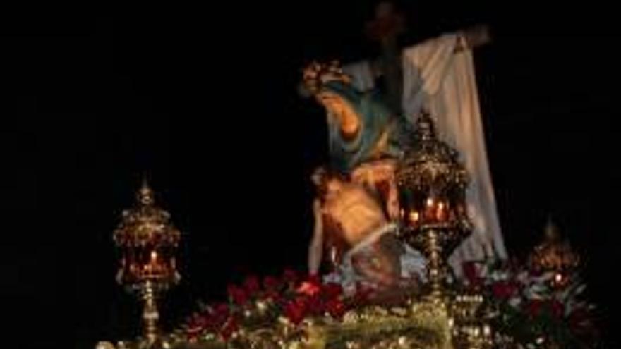 La Piedad en la procesión del Calvario.