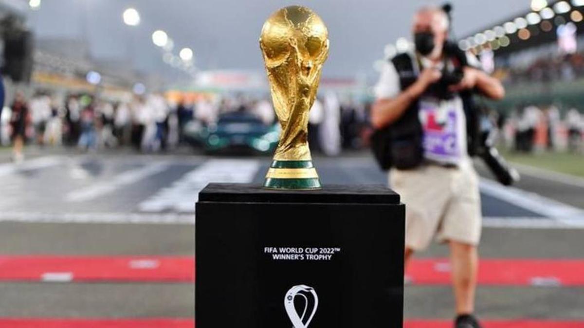 La copa del Mundial de Qatar 2022.