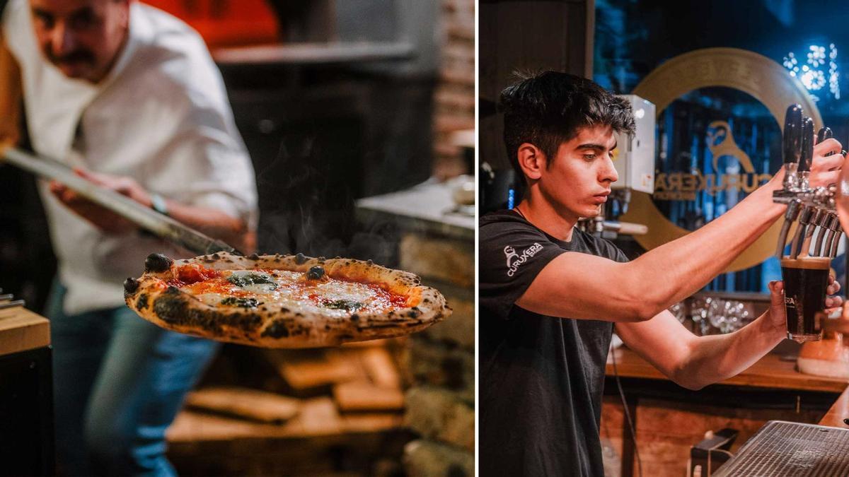 La auténtica pizza napolitana se sirve en Asturias junto a cerveza artesanal