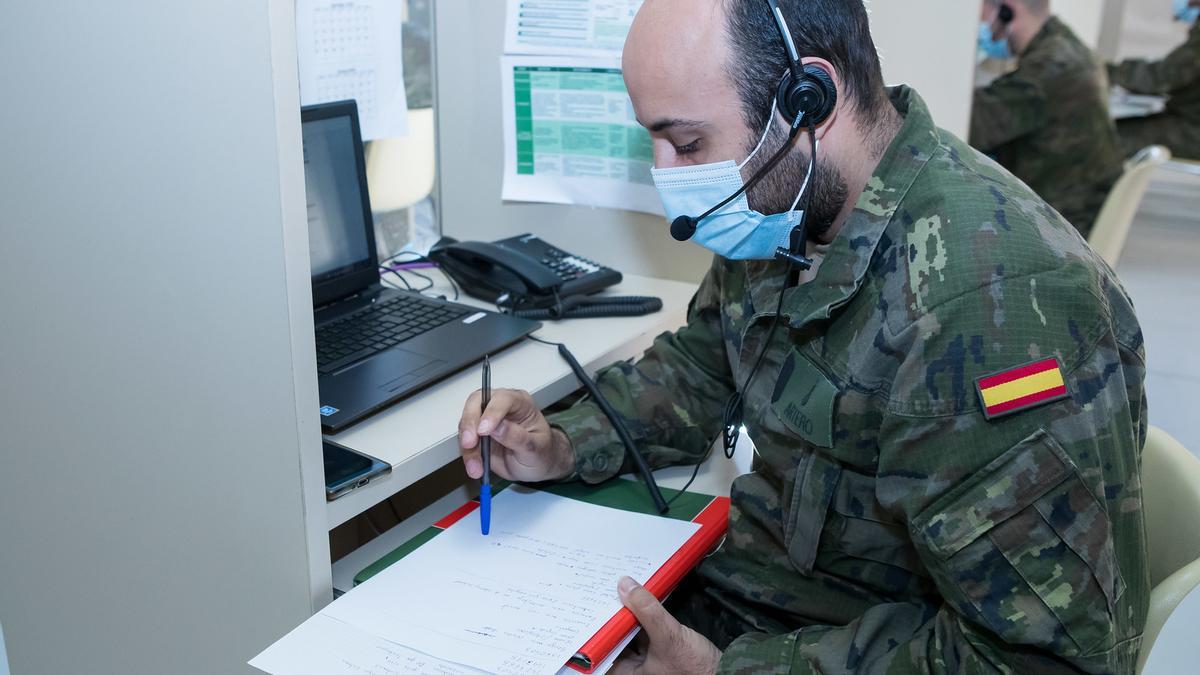 Un rastreador del Ejército, en el marco de la 'Misión Baluarte'.