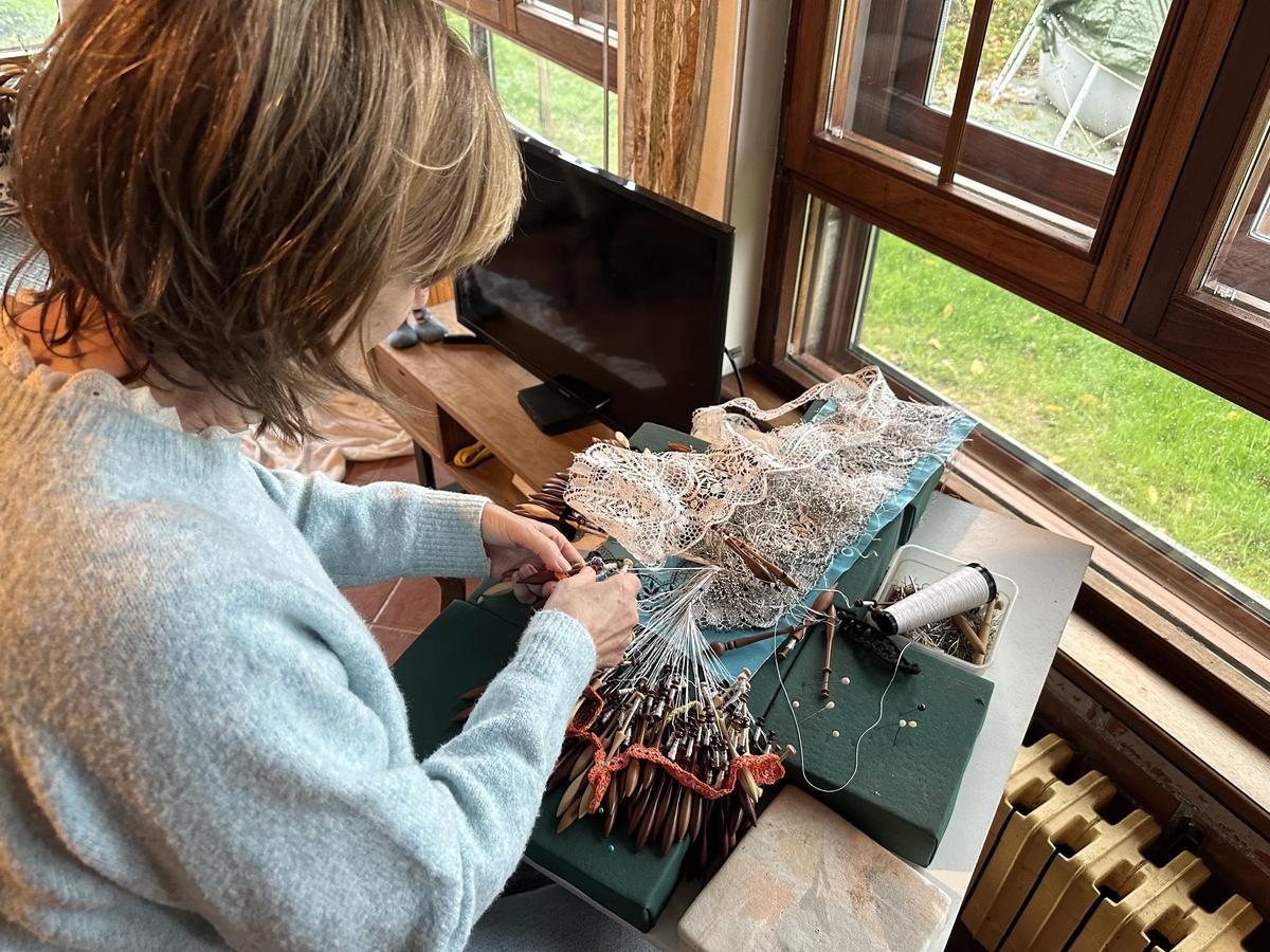 Belén Hernández en su casa.