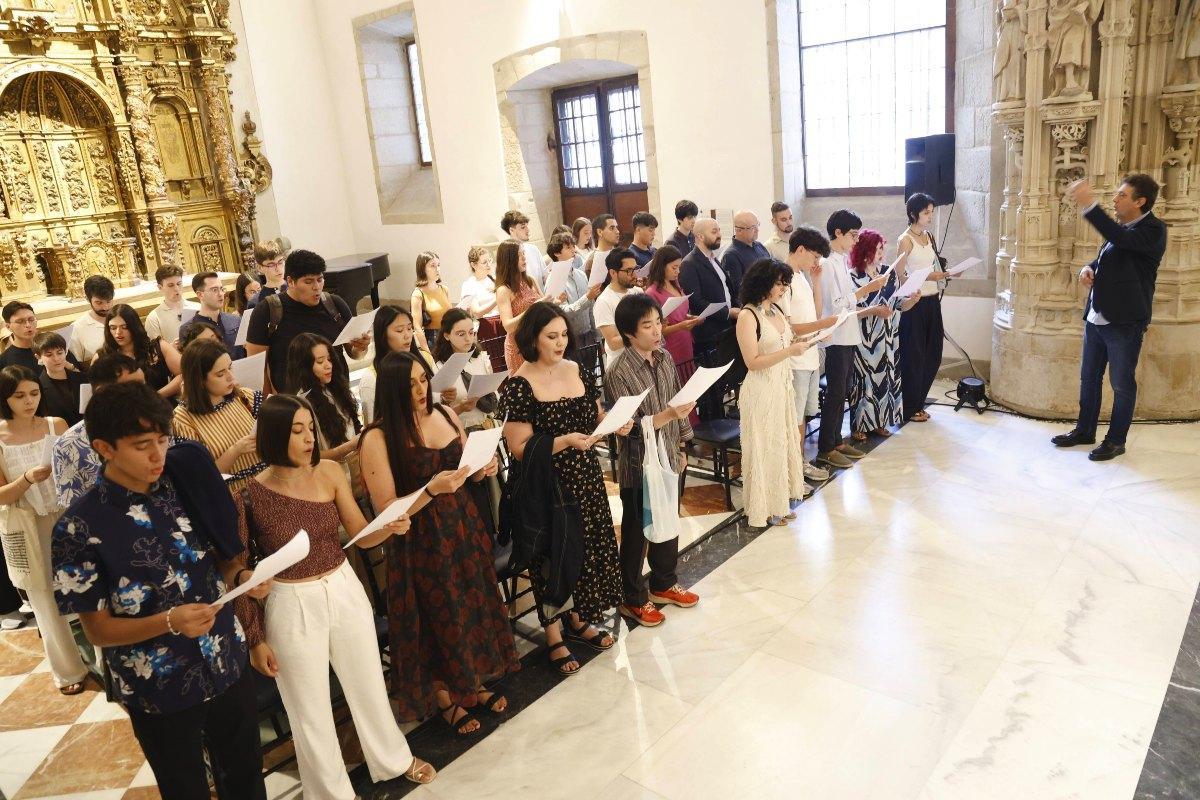 Otro momento del acto inaugural de Música en Compostela.