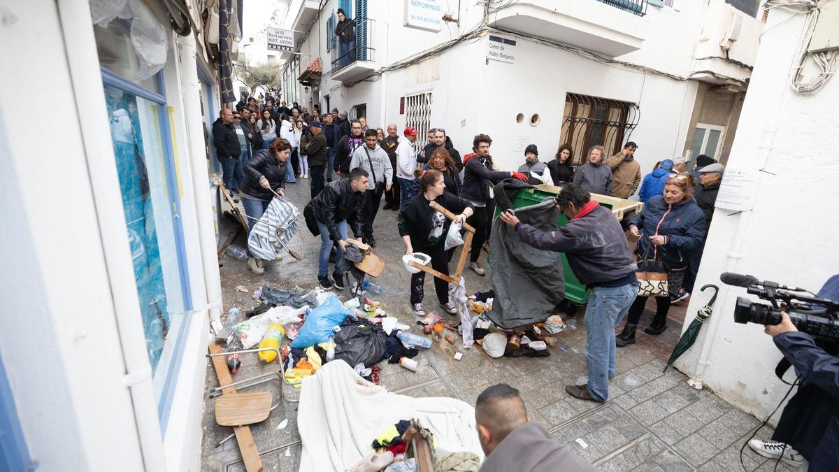 Desalojo de la vivienda okupada