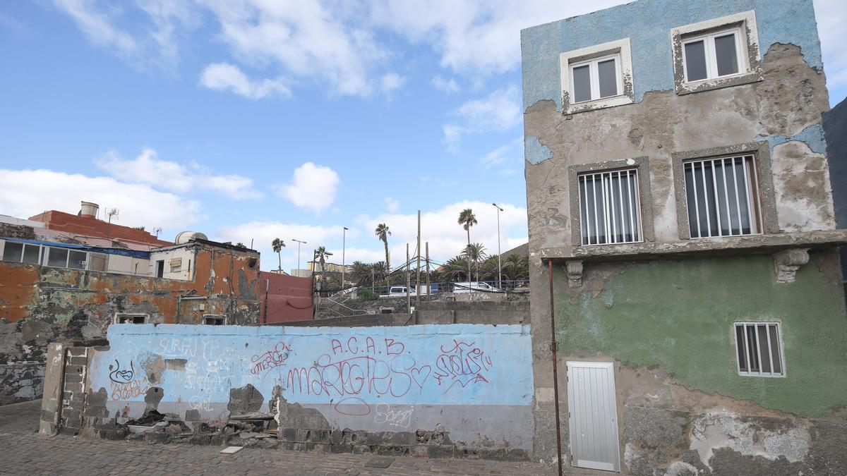 Vista del barrio de San Cristóbal de Las Palmas de Gran Canaria esta semana.
