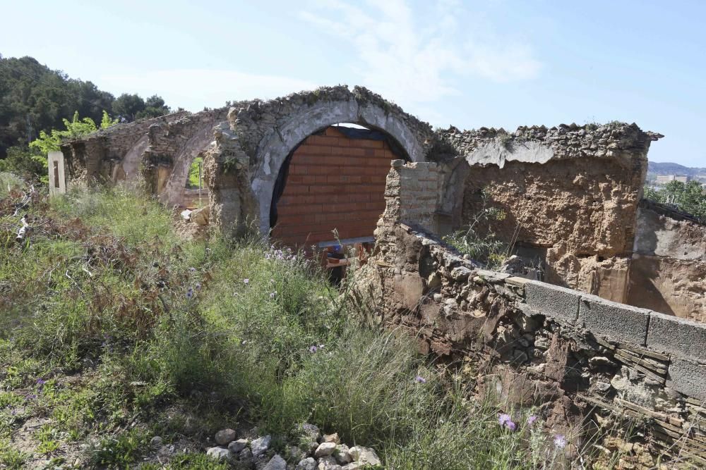 Obras de consolidación de los restos de la ermita de Sant Antoni de Xàtiva