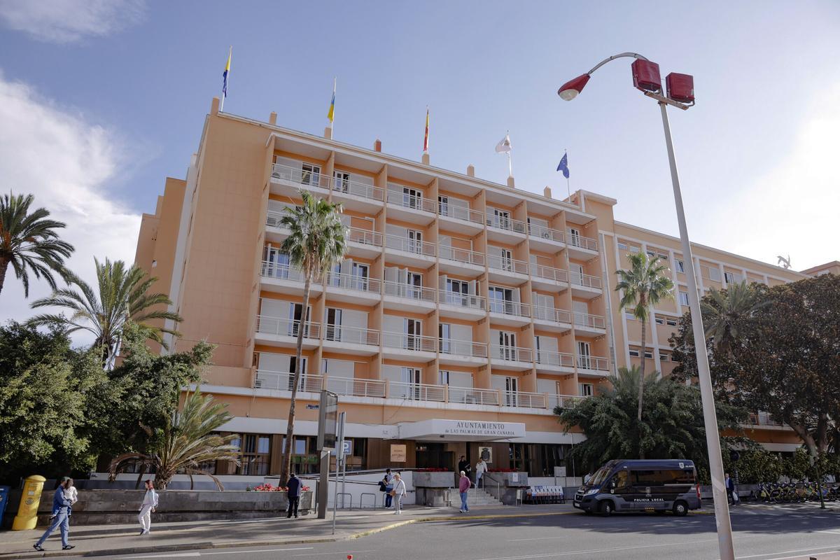 Oficinas municipales del Ayuntamiento de Las Palmas de Gran Canaria, en una imagen de archivo