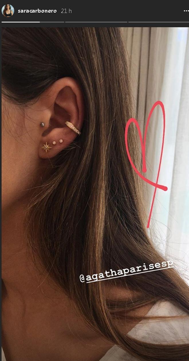 La oreja agujereada de Sara Carbonero