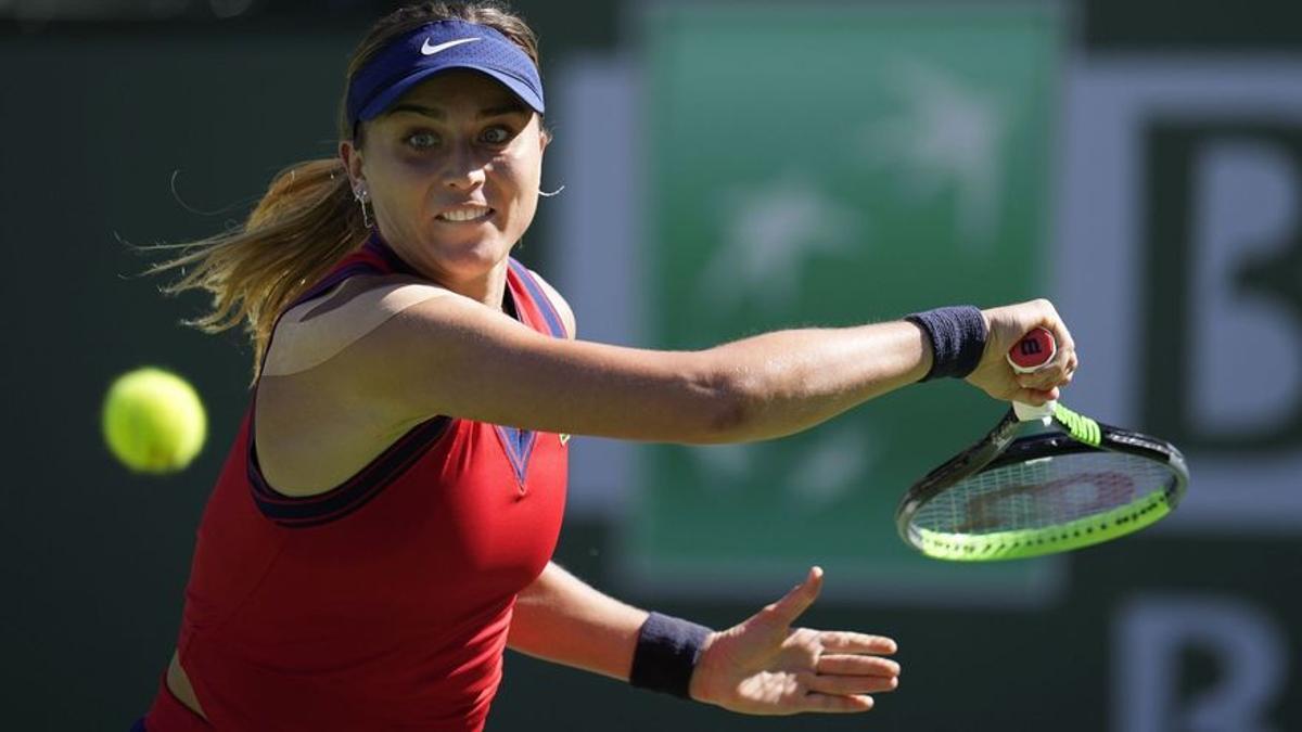 Paula Badosa, en la final de Indian Wells.