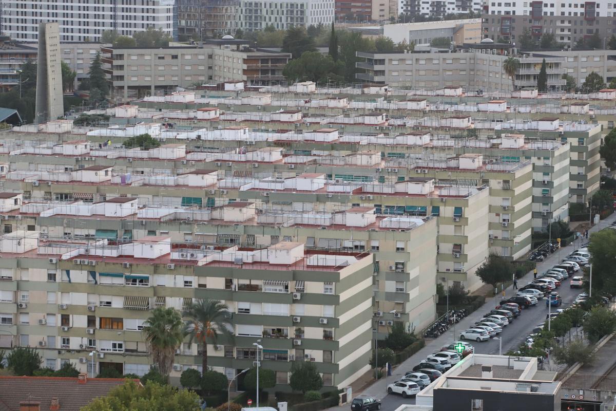 Vista aérea del Parque Figueroa. Inauguración residencial torre del agua vista aerea de córdoba