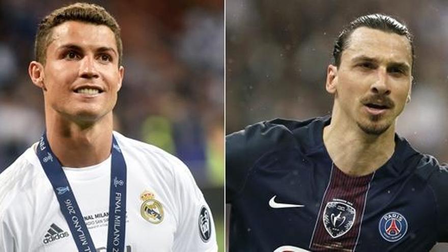 Ronaldo e Ibrahimovic, dos jugadores estrella.