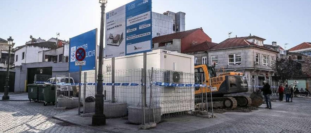 Obras del centro de salud en las inmediaciones de la Alameda de Bouzas. // Ricardo Grobas