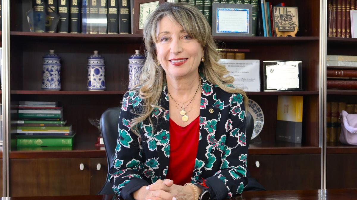 Mercedes Hurtado, presidenta del Colegio de Médicos de València.