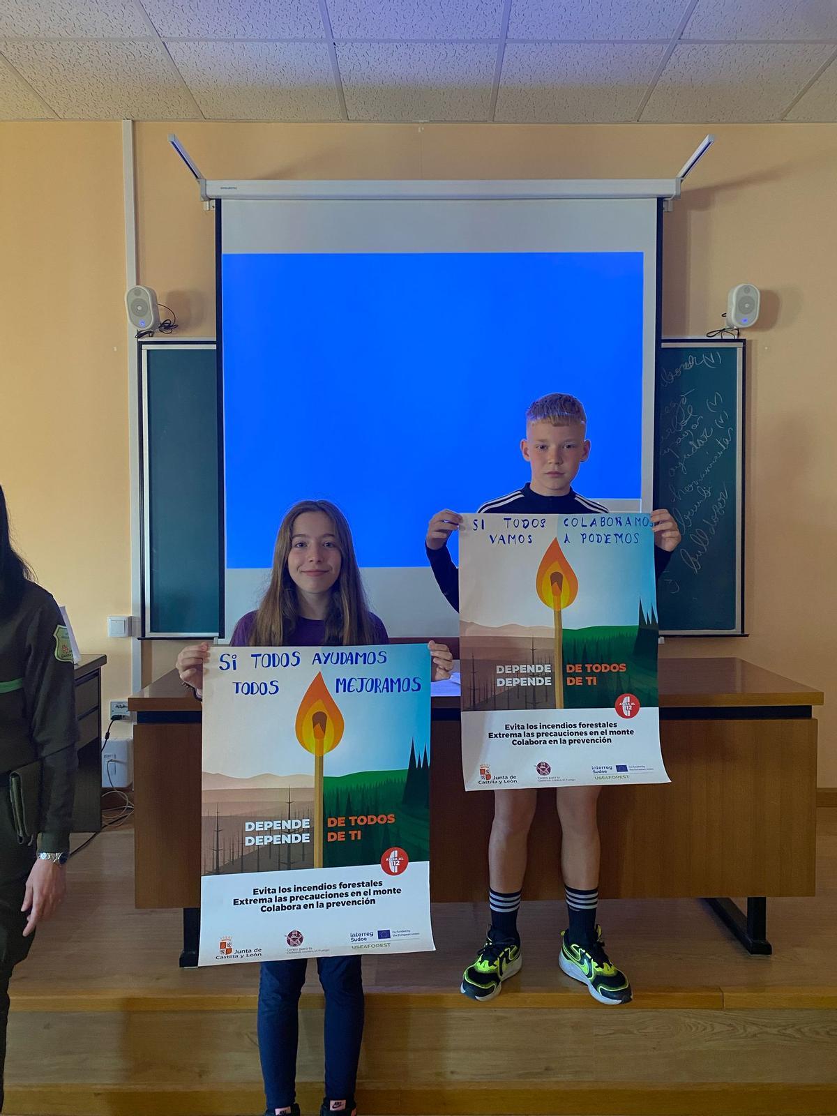 Participantes en el taller realizado en el colegio Virgen de la Vega.
