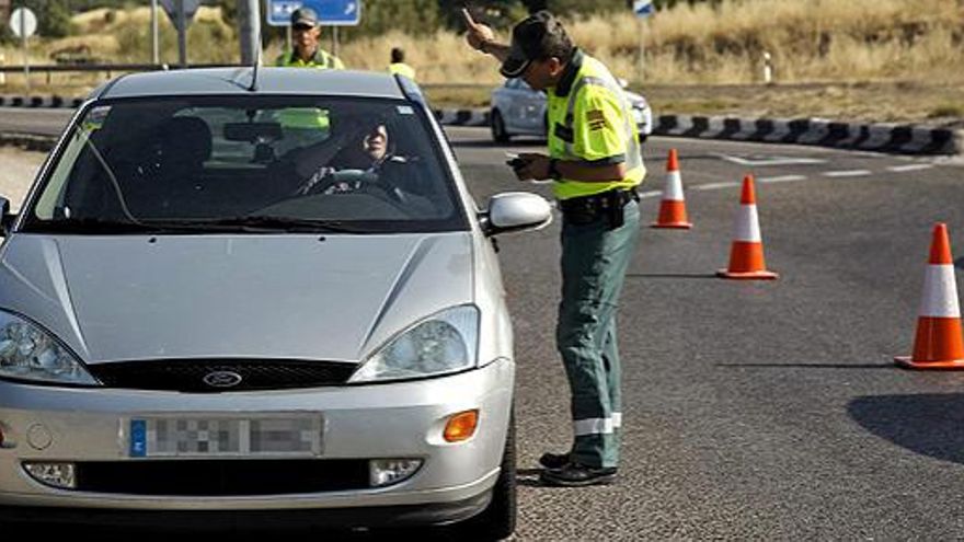 Un control de la Guardia Civil.