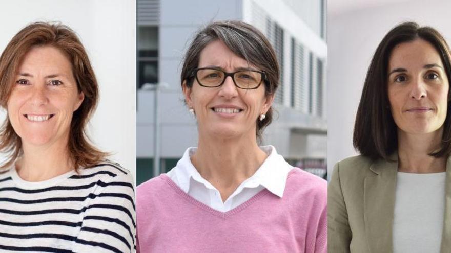 D&#039;esquerra a dreta, Carlota Riera, Mireia Torralba i Sandra Espino