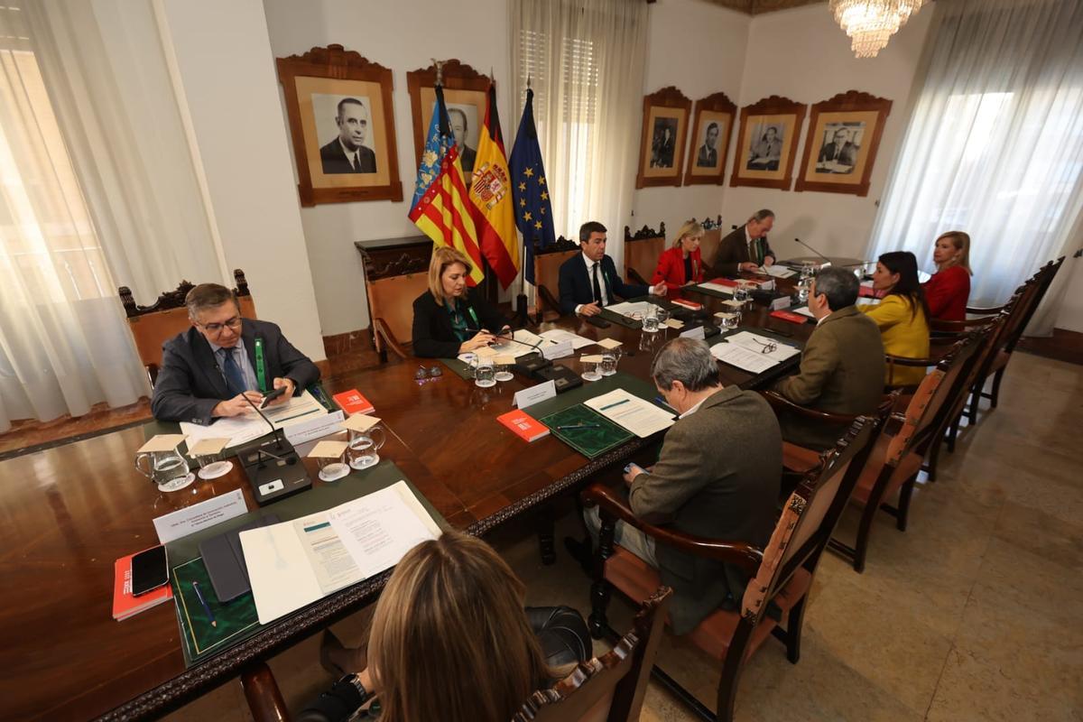 Pleno del Consell que ha aprobado el BIC para el desfile de gaiatas, este martes en la Diputación Provincial de Castelló.