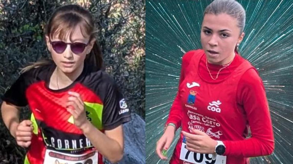 Las infantiles Safira Trespalacios y Martina Collado, del Club Oriente Atletismo, al Nacional de carreras por montaña por selecciones autonómicas