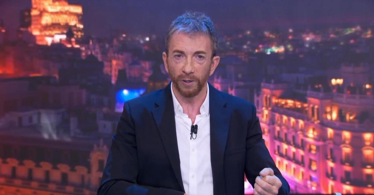 Pablo Motos durante el discurso de recuerdo de la DANA.