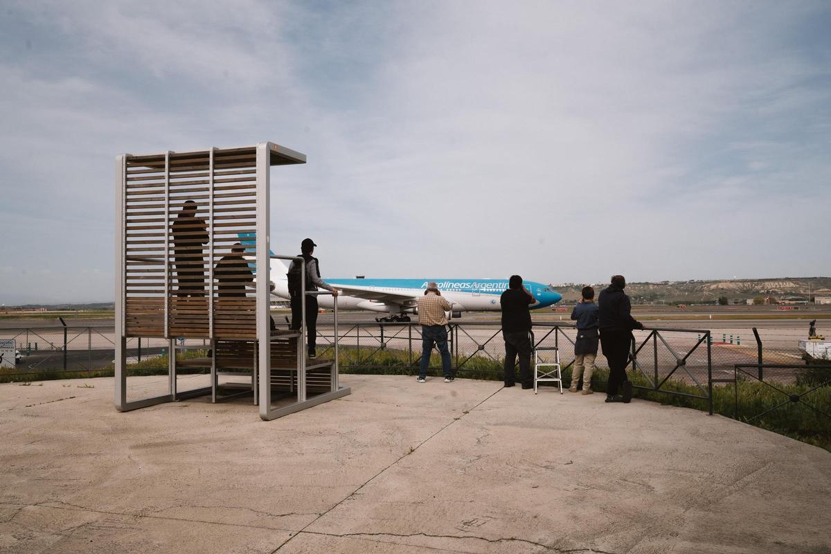 Este espacio, que se inauguró en julio de 2022, se encuentra entre dos perímetros de seguridad.