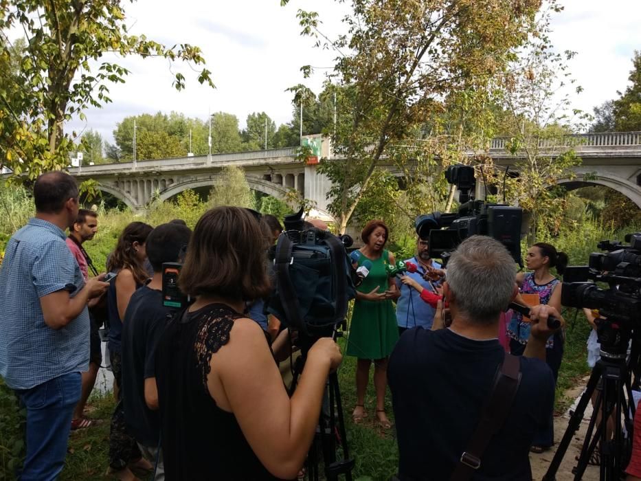 Retiren les àligues franquistes del pont de l'Aigua